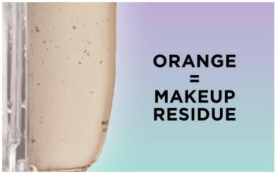Orange = Makeup Residue