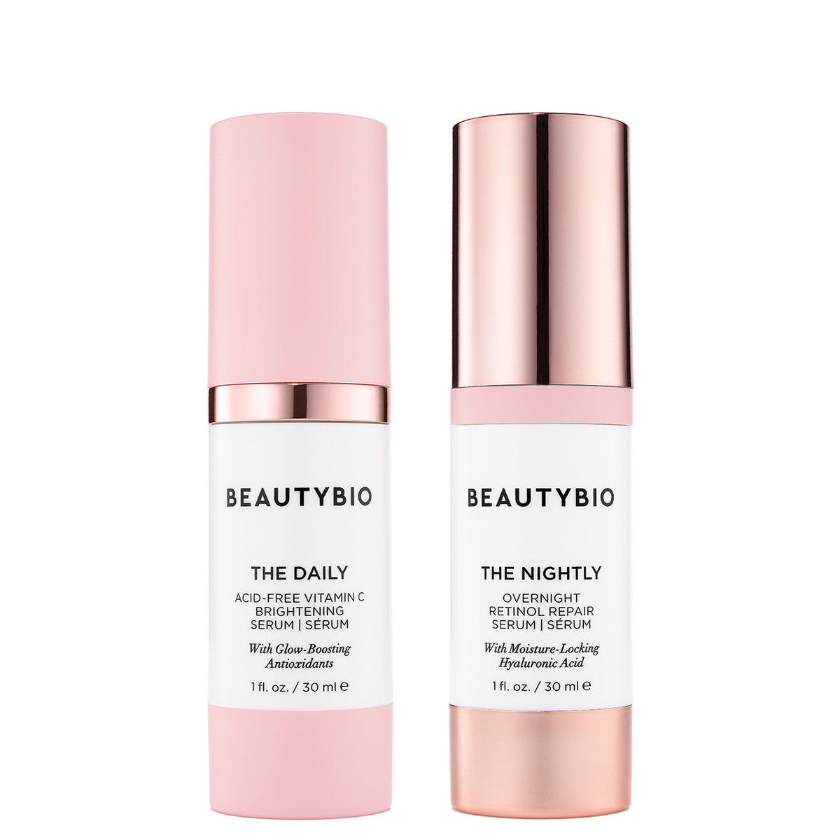 AM + PM Serum Bundle | Daily Vitamin C and Retinol Repair – BeautyBio